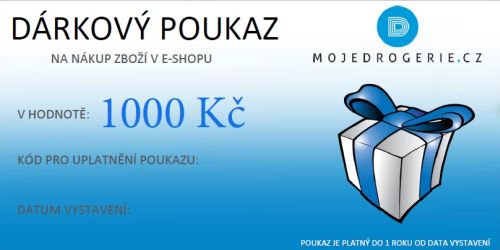D�rkov� poukaz MOJEDROGERIE 1000 k� D�rkov� poukaz MOJEDROGERIE 1000 k�
